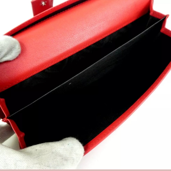 GUCCI HIMA INTERLOCKING G STUDS DOUBLE HOOK PURSE - Picture 4 of 8